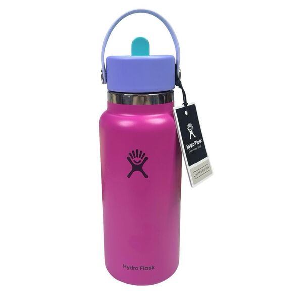 Hydro Flask Other - Hydro Flask Flex Remix Wide Mouth w Flex Straw Cap - 32 oz - Holiday Punch